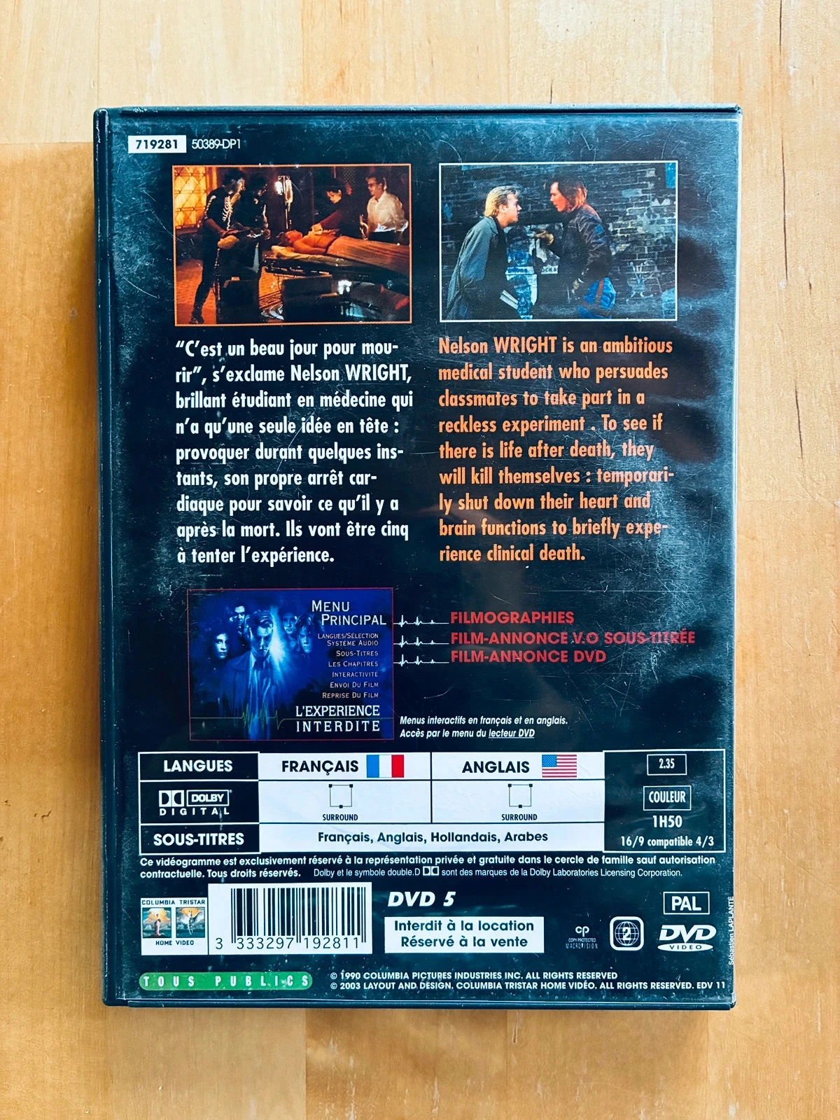 DVD The forbidden experience by Joel Schumacher. – photo 3